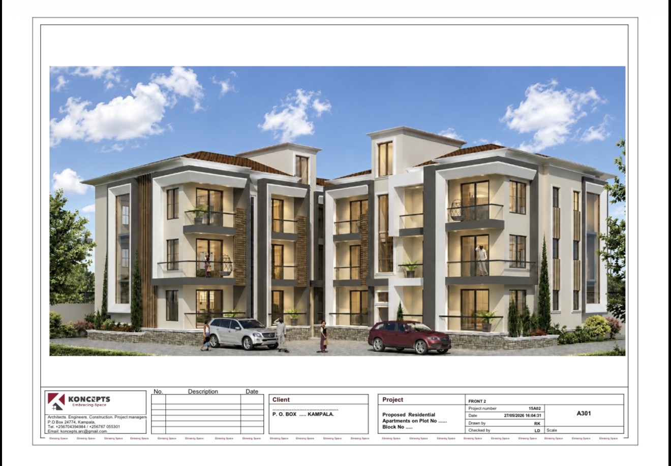 Architectural rendering of Kayo's upcoming residence